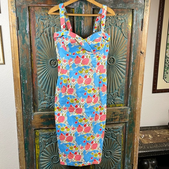 Pinup Couture Dresses & Skirts - Mary Blair Pinup Couture floral wiggle dress M